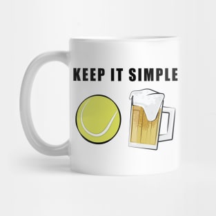 Keep It Simple - Tennis and Beer Mug